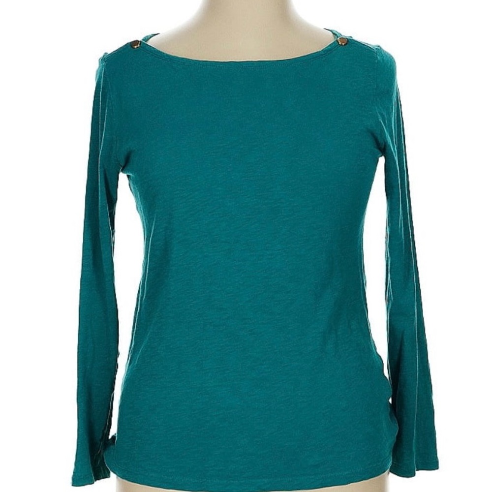 J Crew fits like size M Teal Long Sleeve Women's Top
